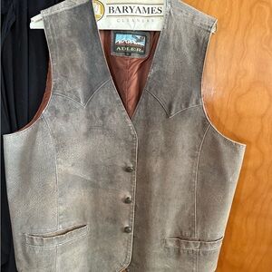 Vintage Adler Brown Leather Vest